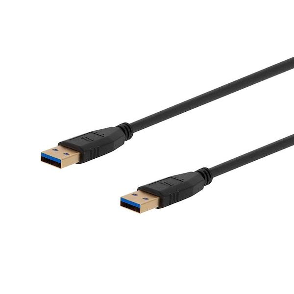 Select USB 3.0 Type-A To Type-A Cable_ 1.5ft_ Black